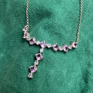 Vintage Amethyst and Silver Necklace